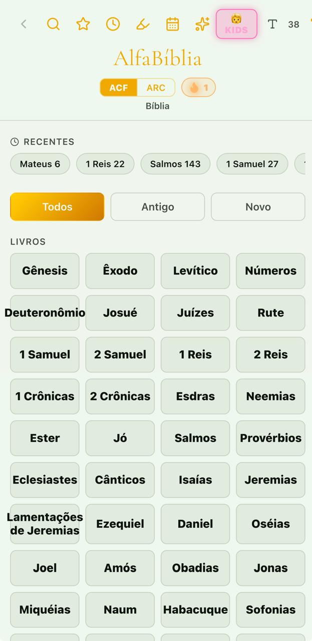 Biblioteca Clara — Navegue pelos 66 livros com filtros Antigo / Novo Testamento e recentes.