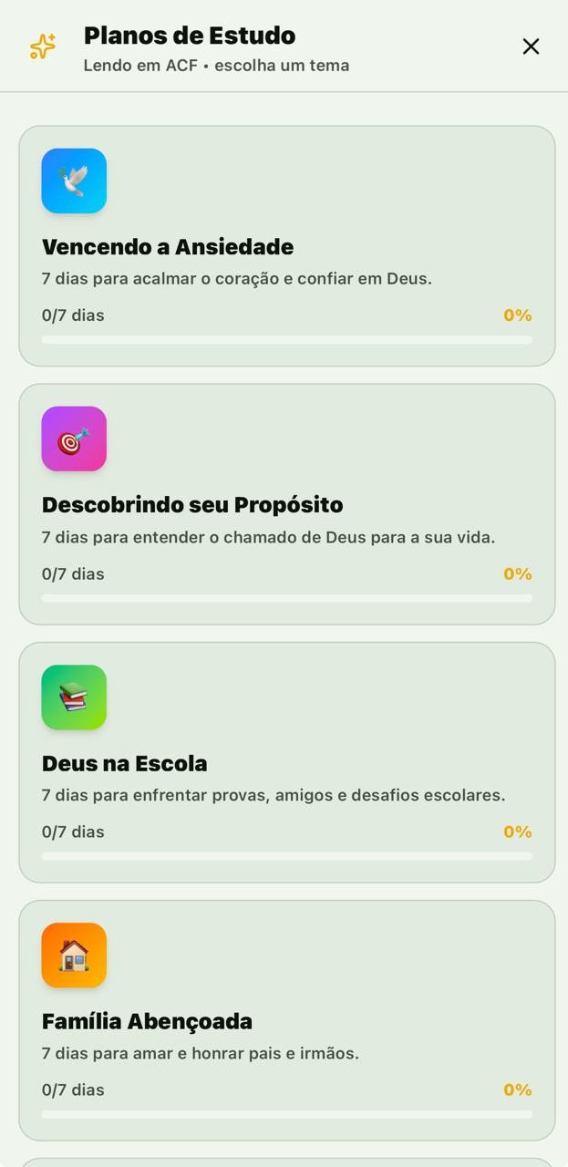 Planos Temáticos — Vencendo Ansiedade, Propósito, Família e mais — para Jovens & Kids.